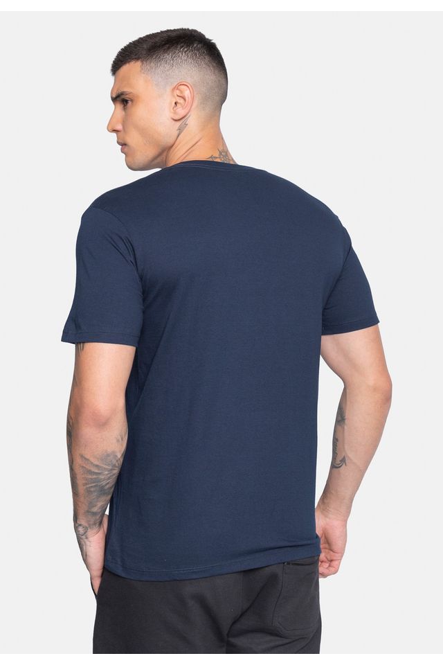 Camiseta-Ecko-Estampada-Azul-Marinho