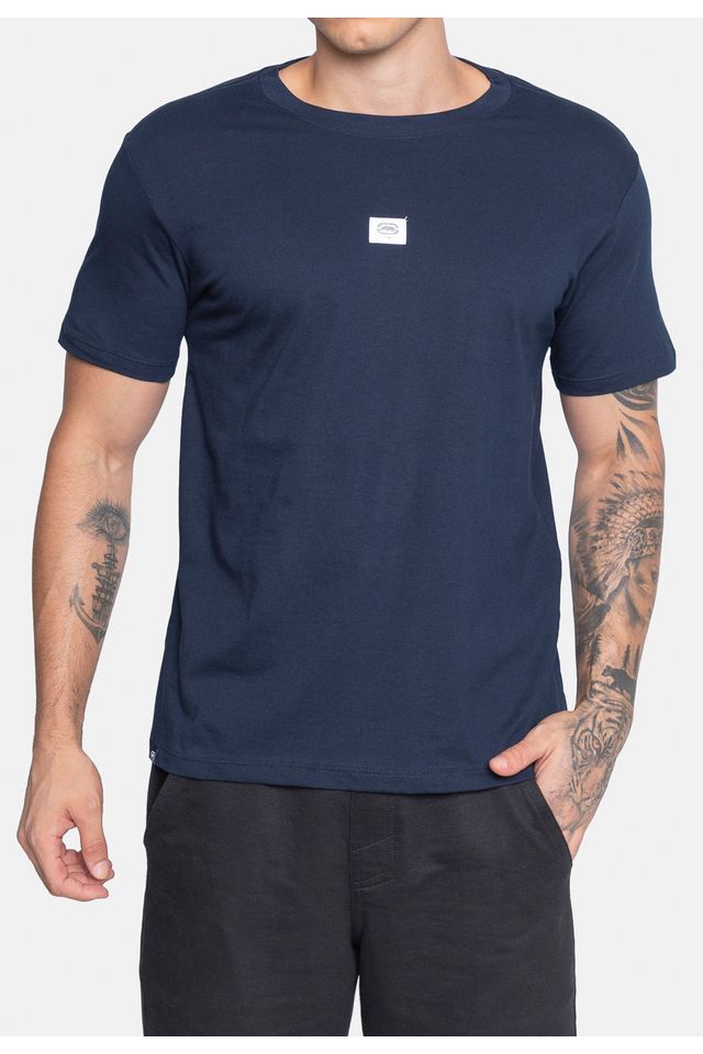 Camiseta-Ecko-Estampada-Azul-Marinho