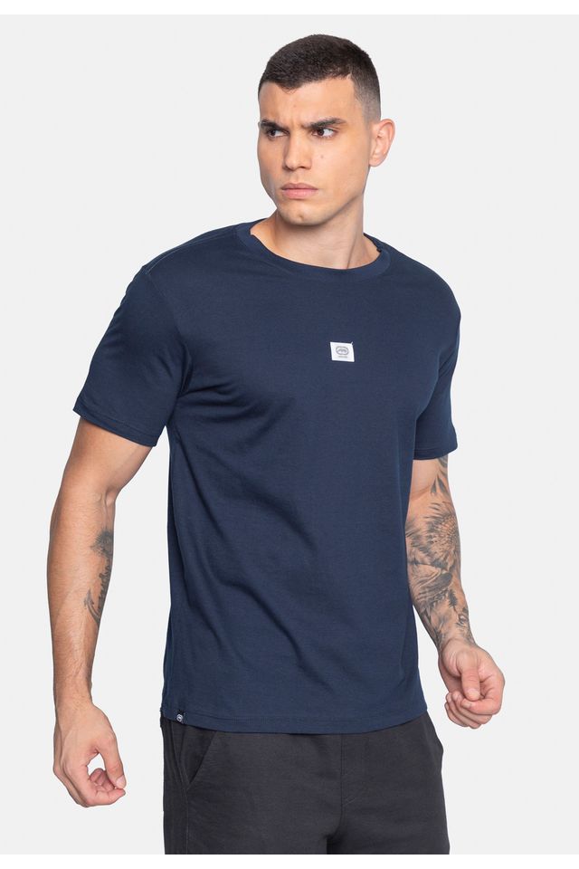 Camiseta-Ecko-Estampada-Azul-Marinho