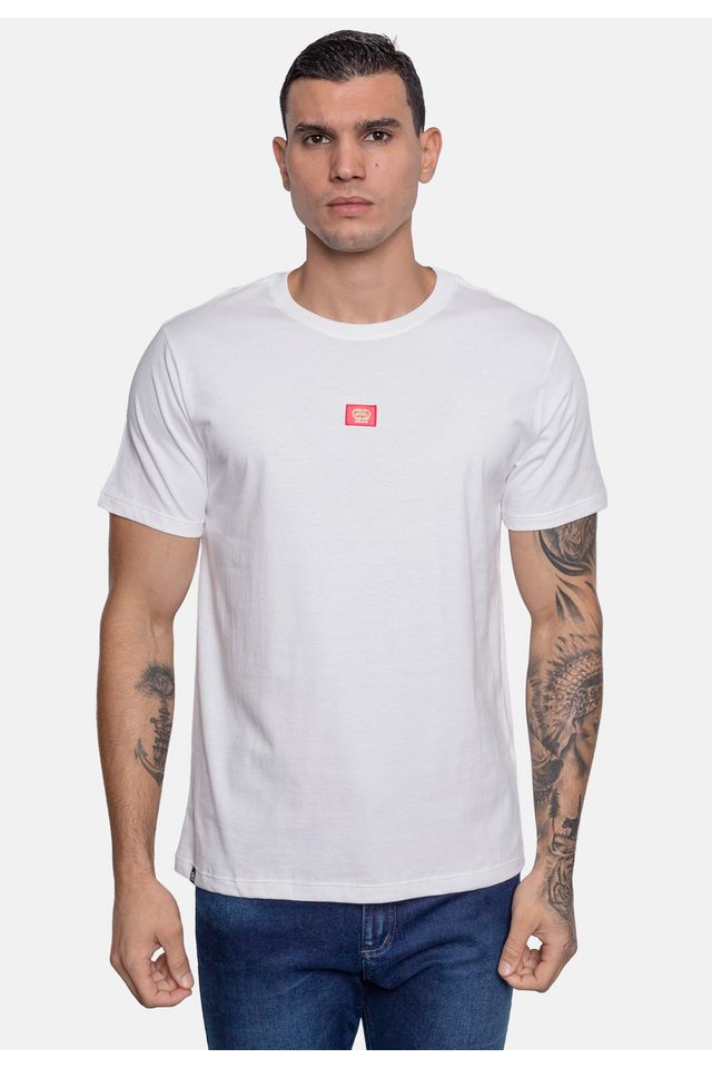 Camiseta-Ecko-Estampada-Branca