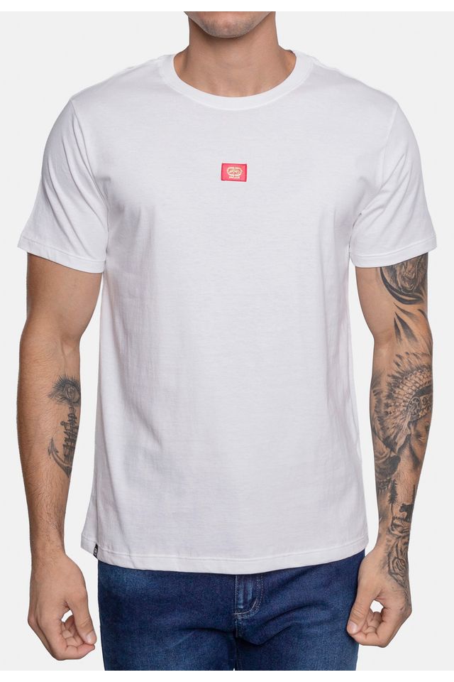 Camiseta-Ecko-Estampada-Branca