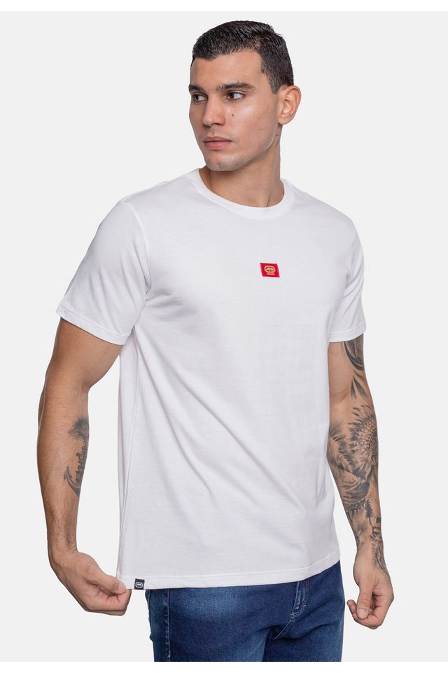 Camiseta-Ecko-Estampada-Branca