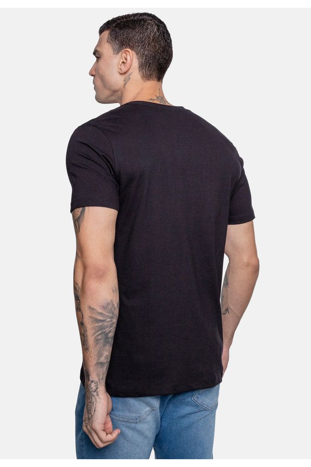 Camiseta-Ecko-Estampada-Preta