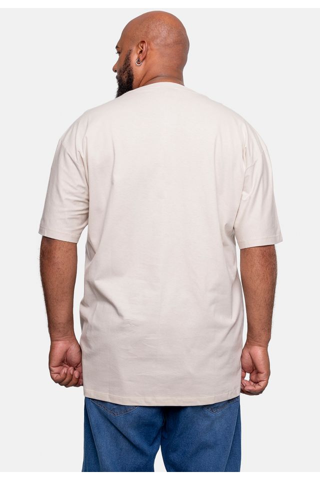 Camiseta-Ecko-Estampada-Plus-Size-Areia