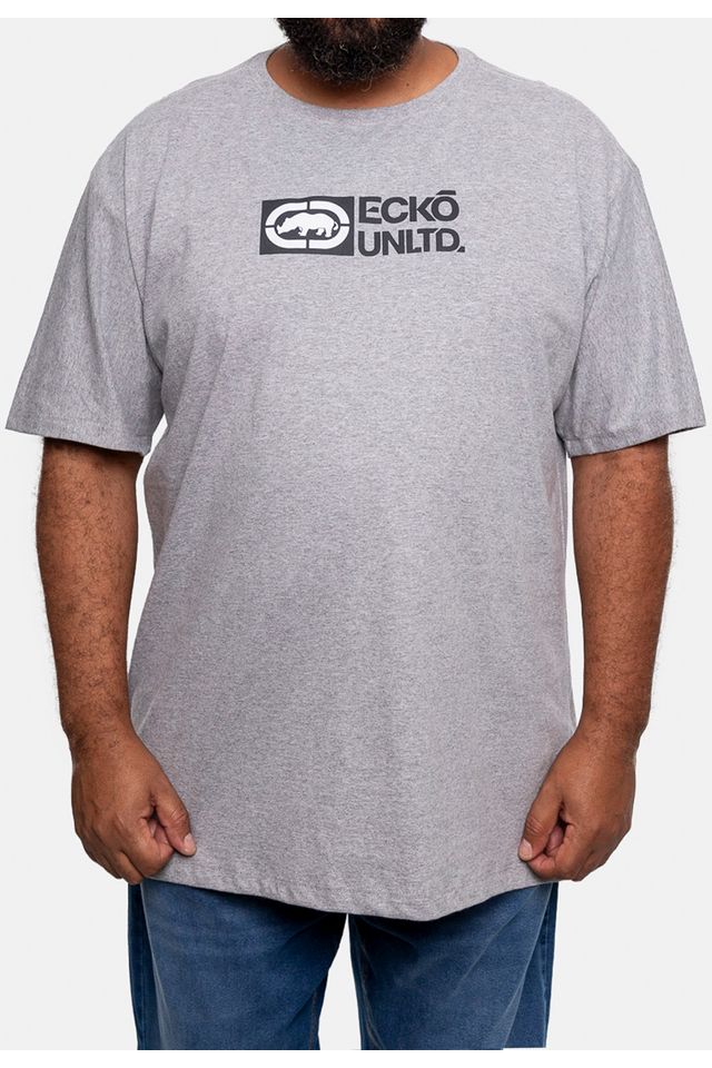 Camiseta-Ecko-Estampada-Plus-Size-Cinza