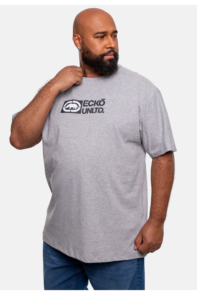 Camiseta-Ecko-Estampada-Plus-Size-Cinza