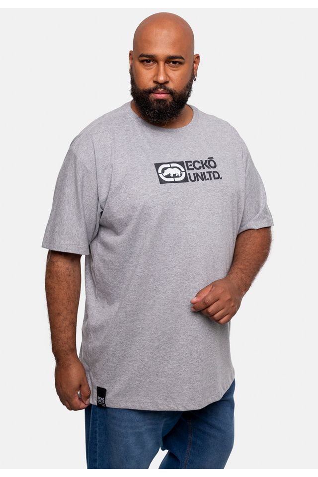 Camiseta-Ecko-Estampada-Plus-Size-Cinza