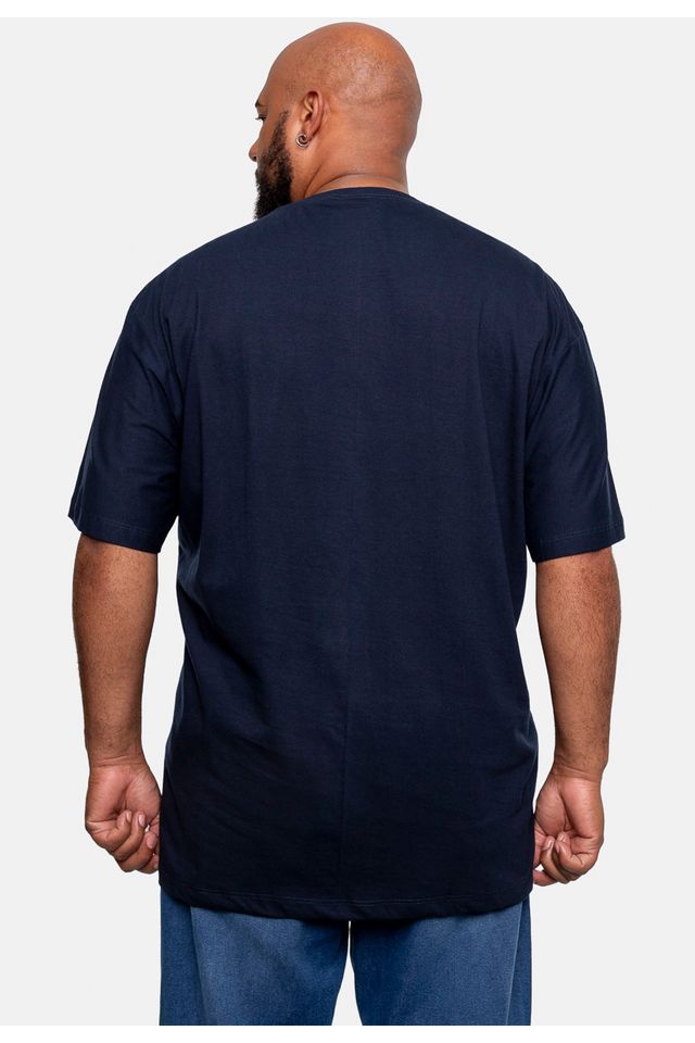 Camiseta-Ecko-Estampada-Plus-Size-Azul-Marinho