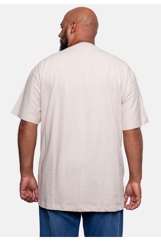 Camiseta-Ecko-Estampada-Plus-Size-Areia
