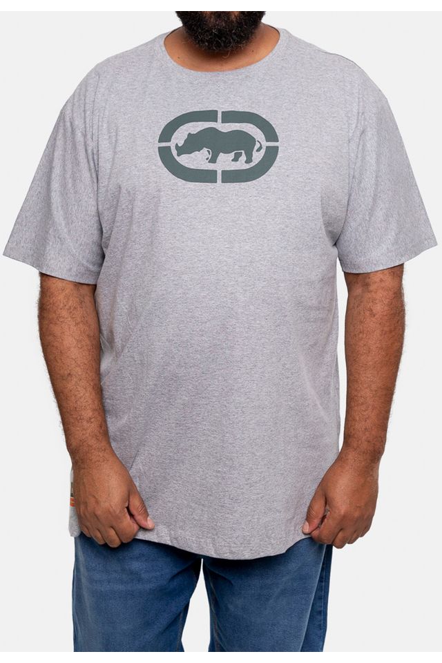 Camiseta-Ecko-Estampada-Plus-Size-Cinza-Mescla