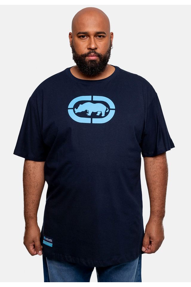 Camiseta-Ecko-Estampada-Plus-Size-Azul-Marinho