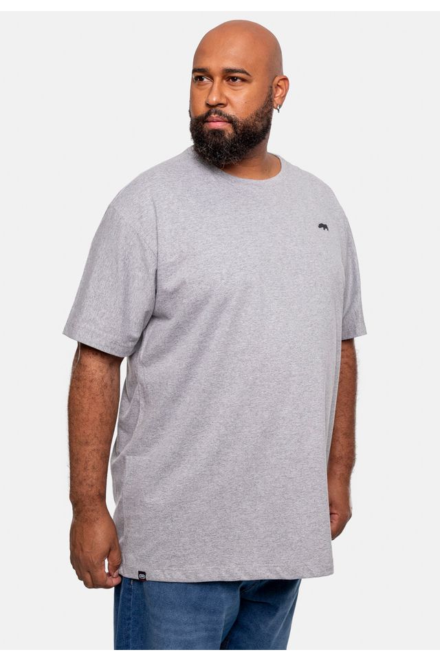 Camiseta-Ecko-Estampada-Plus-Size-Cinza-Mescla
