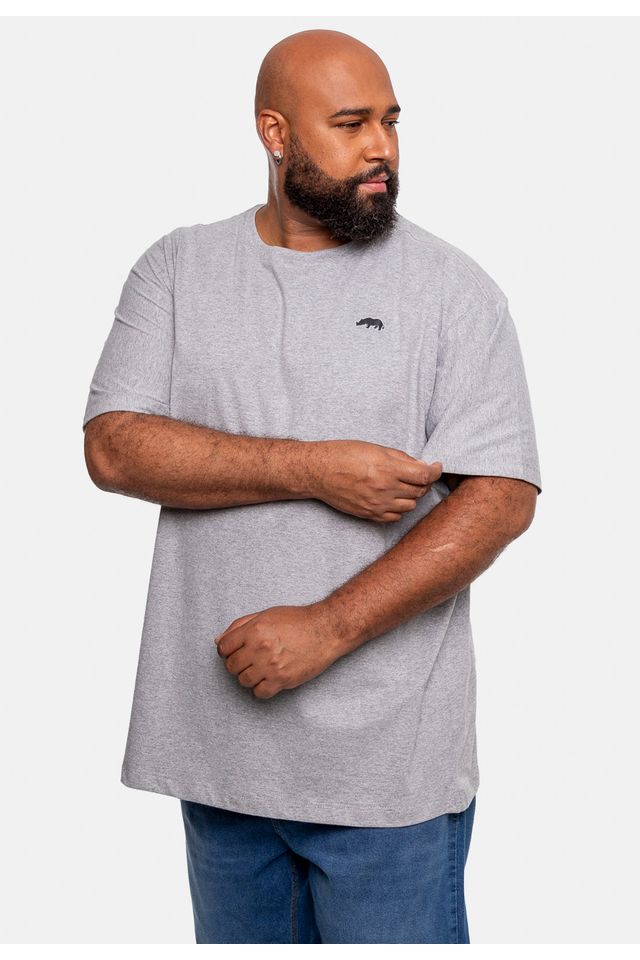 Camiseta-Ecko-Estampada-Plus-Size-Cinza-Mescla
