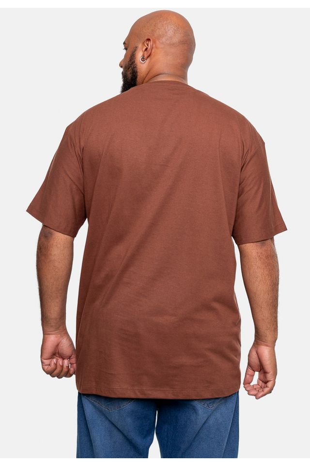 Camiseta-Ecko-Estampada-Plus-Size-Marrom