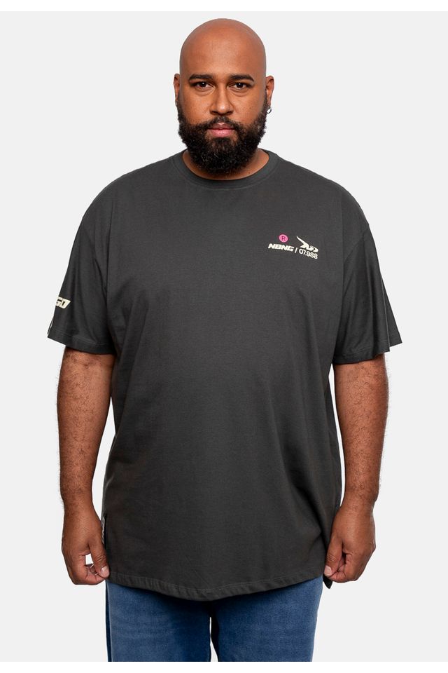Camiseta-Onbongo-Estampada-Plus-Size-Chumbo