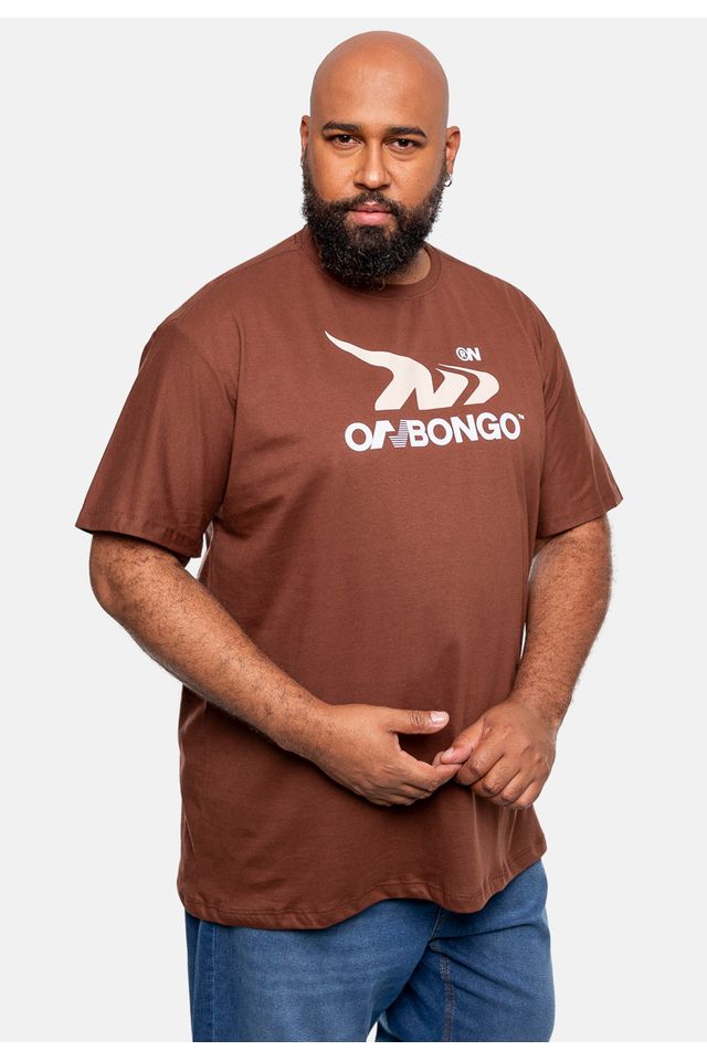 Camiseta-Onbongo-Estampada-Plus-Size-Marrom