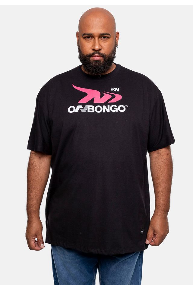Camiseta-Onbongo-Estampada-Plus-Size-Preta