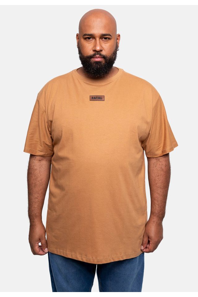 Camiseta-Fatal-Estampada-Plus-Size-Caramelo Camiseta-Fatal-Estampada-Plus-Size-Caramelo