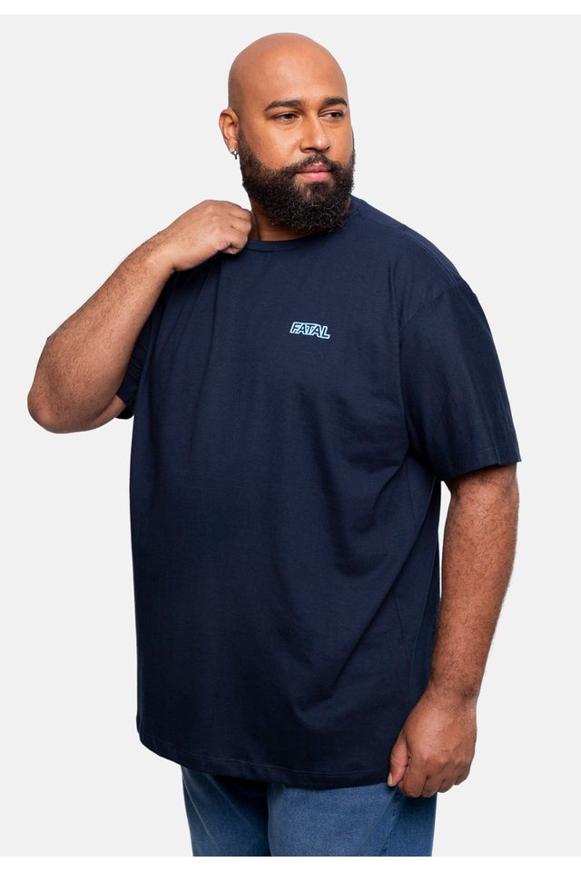Camiseta-Fatal-Estampada-Plus-Size-Azul-Marinho