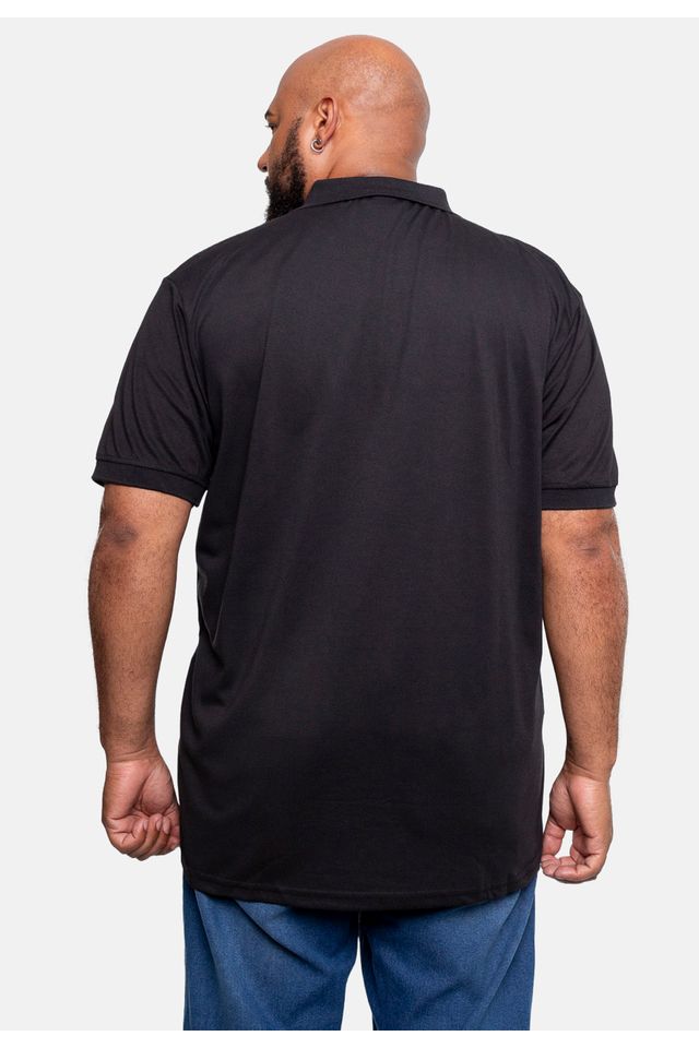 Camisa-Ecko-Polo-Piquet-Plus-Size-Preta