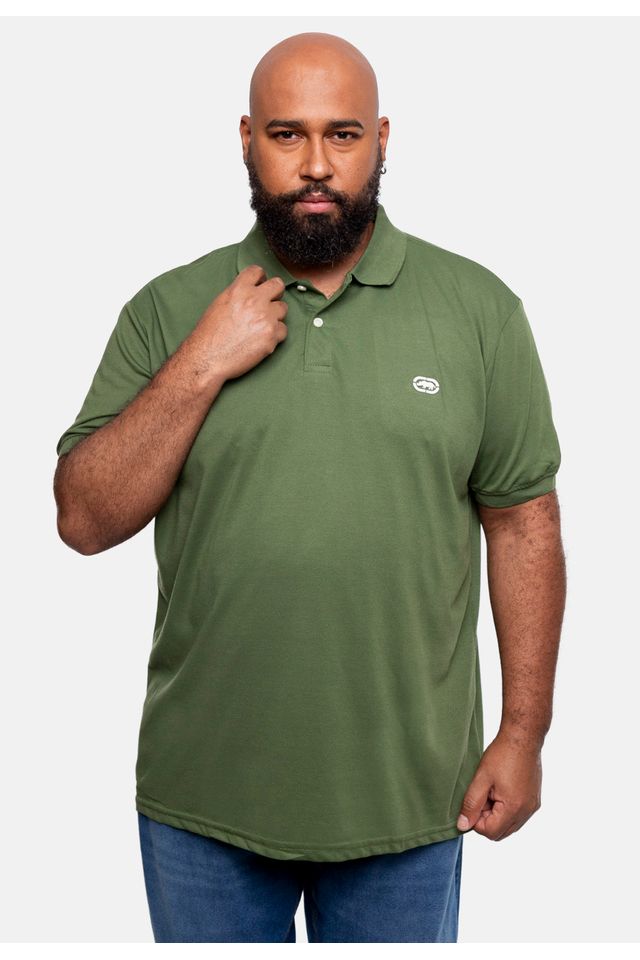 Camisa-Ecko-Polo-Piquet-Plus-Size-Verde