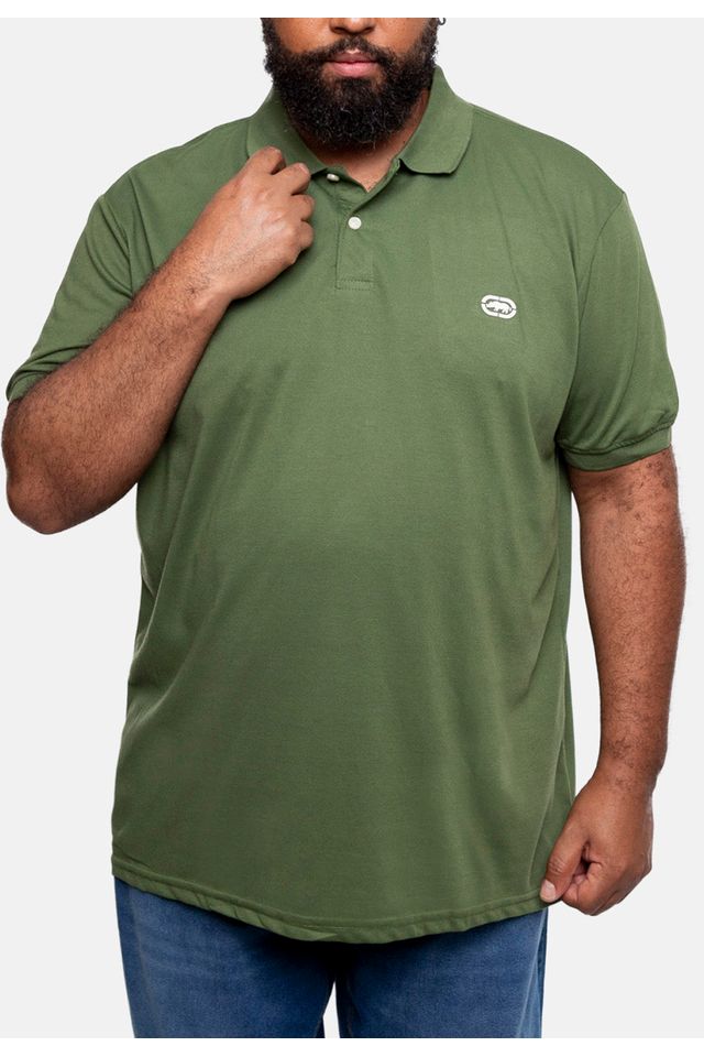 Camisa-Ecko-Polo-Piquet-Plus-Size-Verde