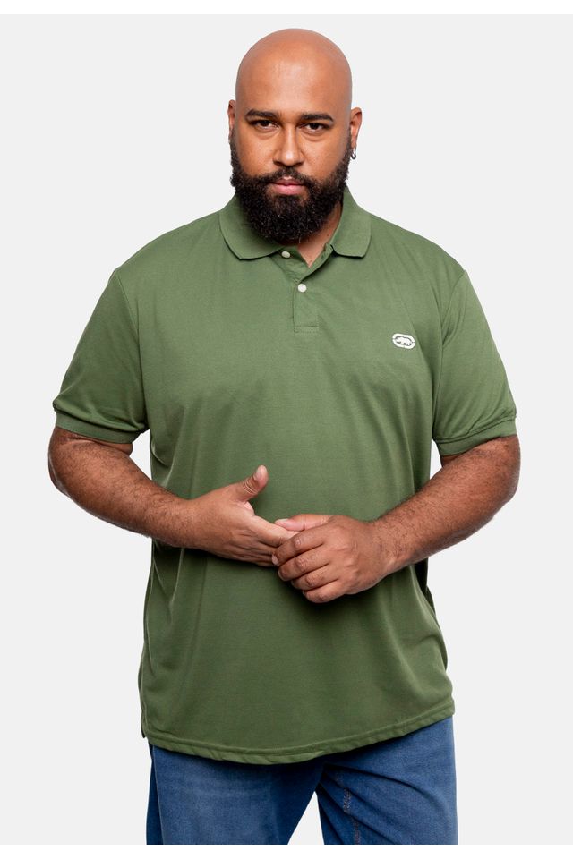 Camisa-Ecko-Polo-Piquet-Plus-Size-Verde