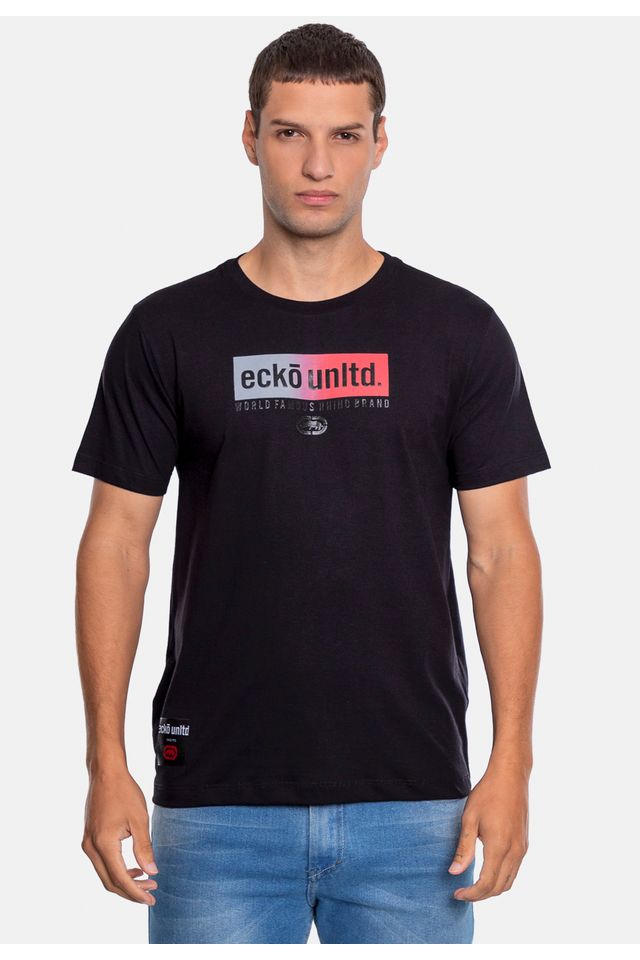 Camiseta-Ecko-Estampada-Preta Camiseta-Ecko-Estampada-Preta