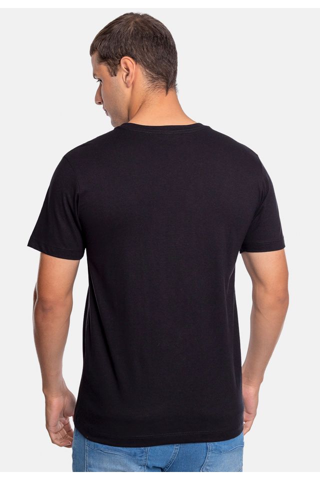 Camiseta-Ecko-Estampada-Preta