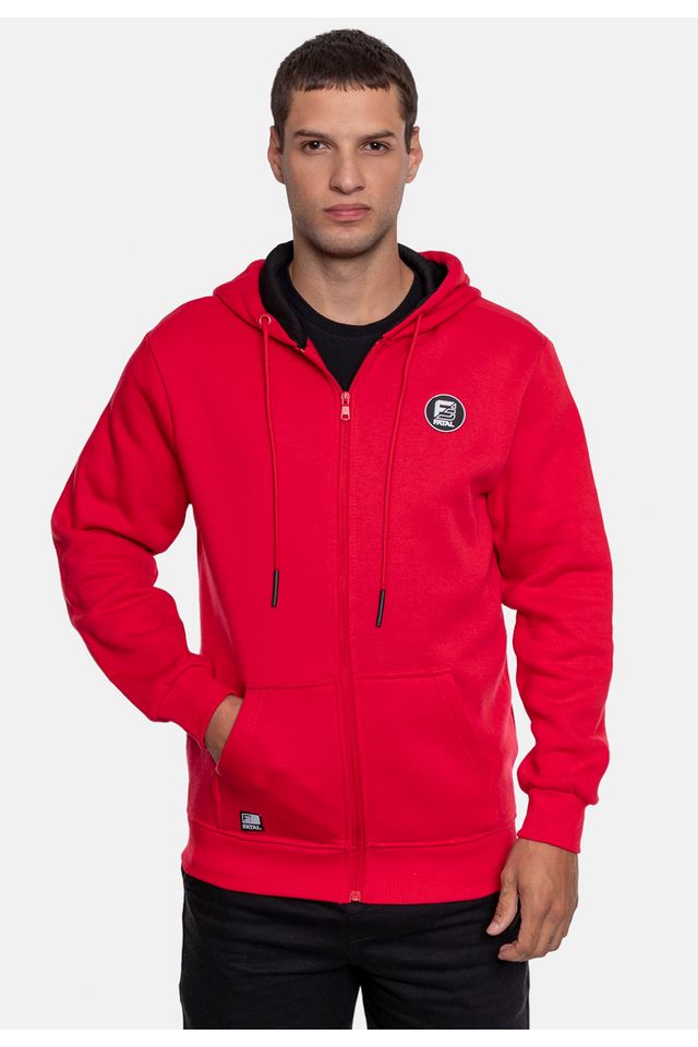 Moletom-Fatal-Canguru-Aberto-Vermelha Moletom-Fatal-Canguru-Aberto-Vermelha