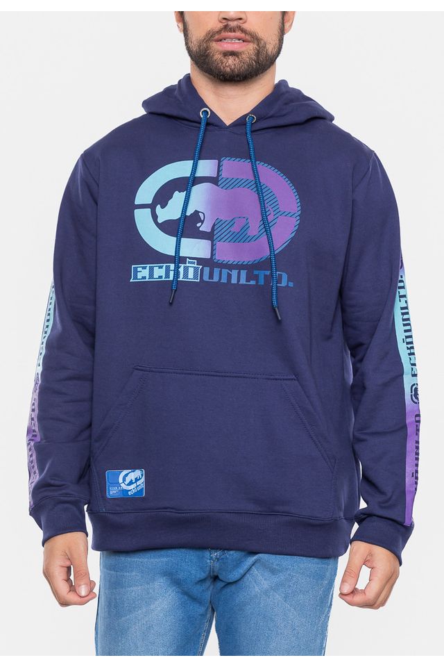 Moletom-Ecko-Canguru-Fechado-Azul-Marinho