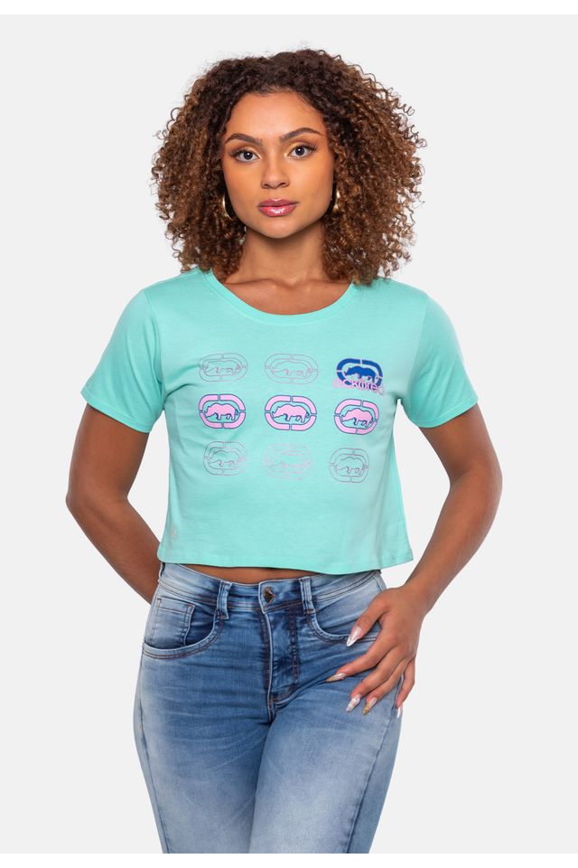 Camiseta-Ecko-Cropped-Verde Camiseta-Ecko-Cropped-Verde