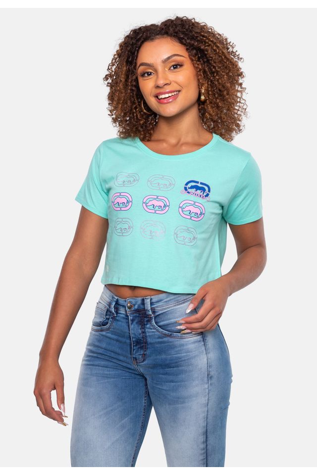 Camiseta-Ecko-Cropped-Verde