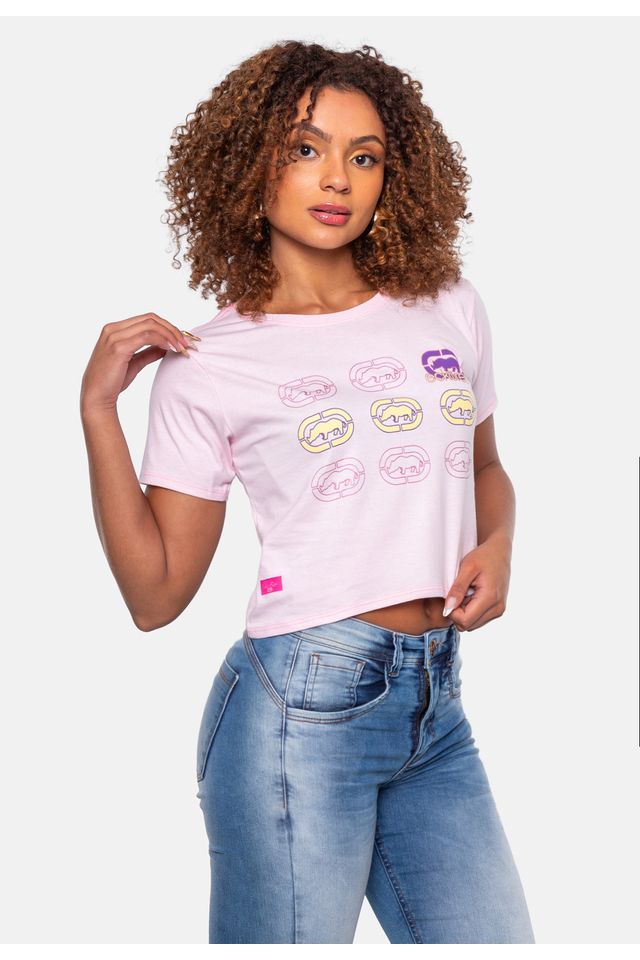 Camiseta-Ecko-Cropped-Rosa