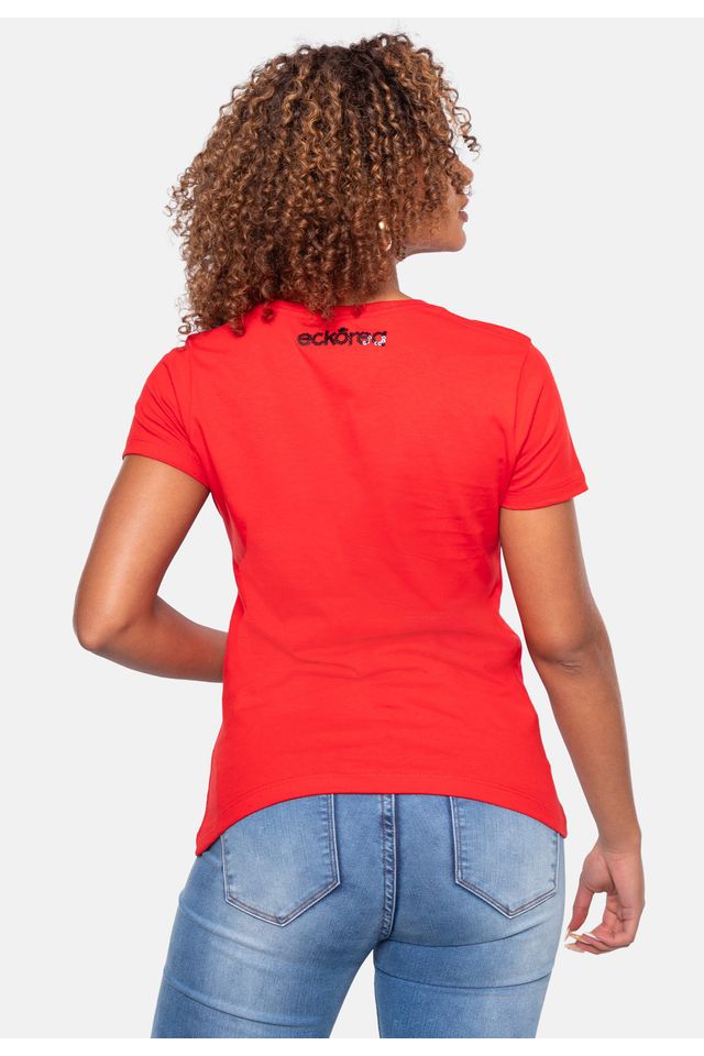 Camiseta-Ecko-Feminina-Estampada-Vermelha