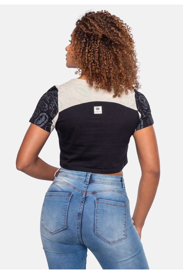 Camiseta-Ecko-Cropped-Preta