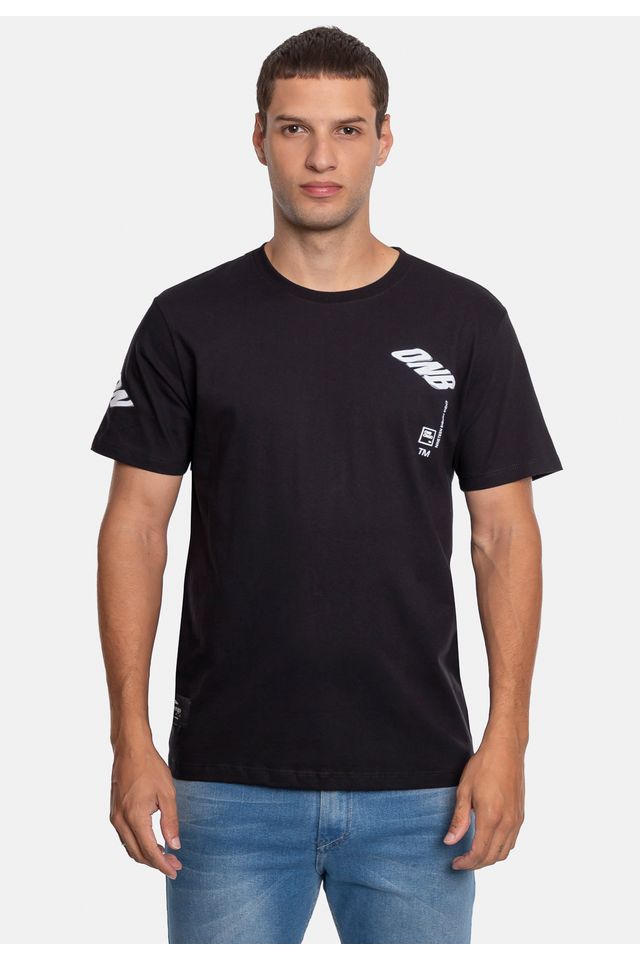 Camiseta-Onbongo-Estampada-Preta