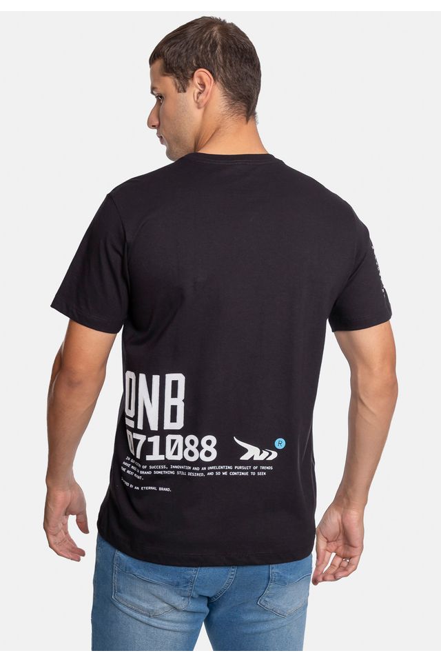 Camiseta-Onbongo-Estampada-Preta