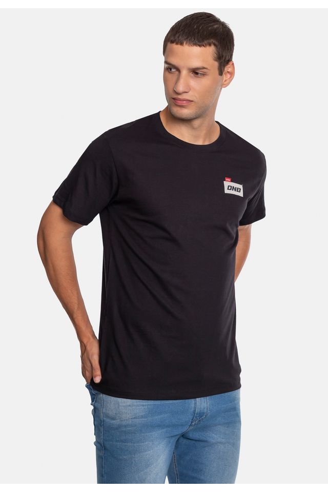 Camiseta-Onbongo-Estampada-Preta