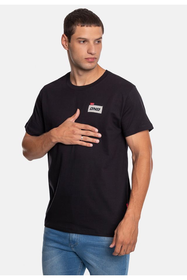 Camiseta-Onbongo-Estampada-Preta