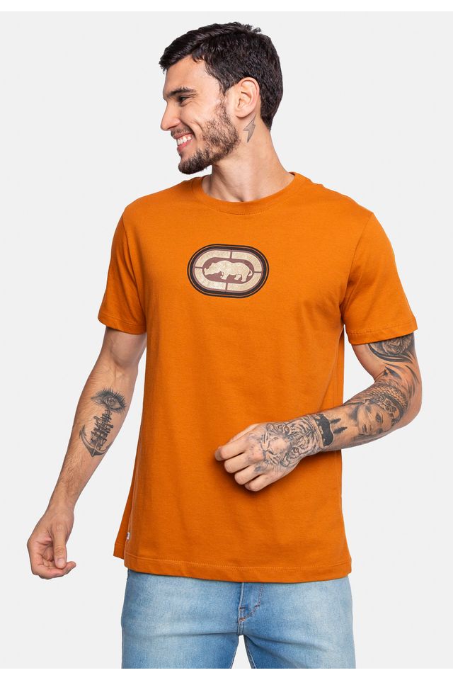 Camiseta-Ecko-Estampada-Caramelo
