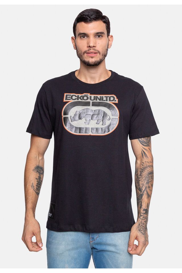 Camiseta-Ecko-Estampada-Preta Camiseta-Ecko-Estampada-Preta