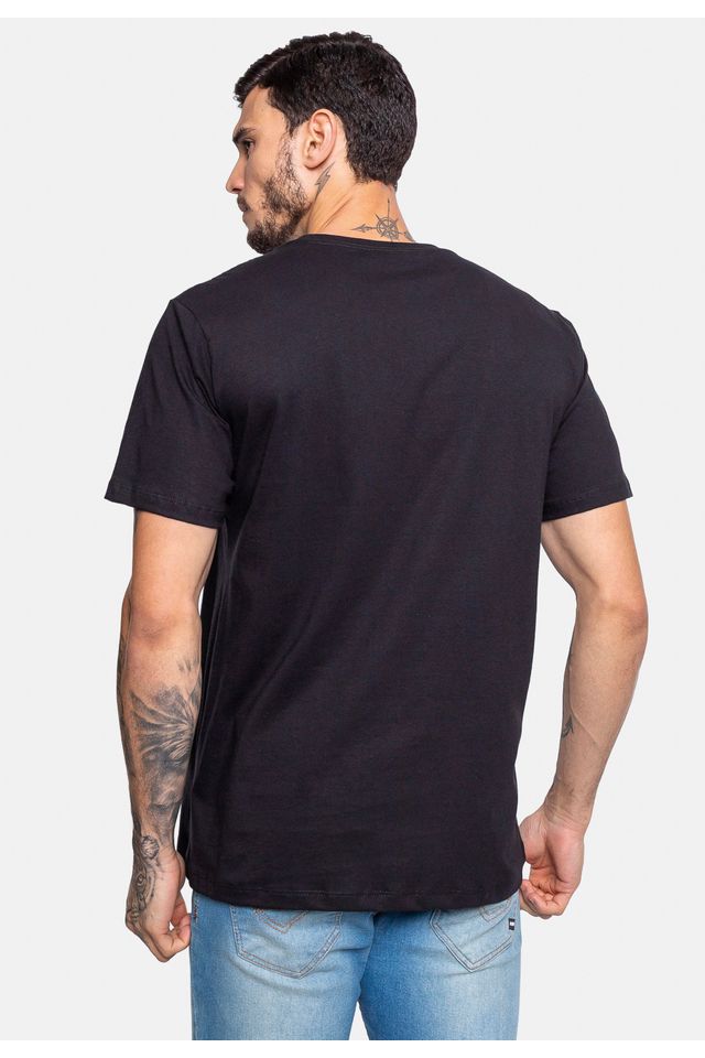 Camiseta-Ecko-Estampada-Preta