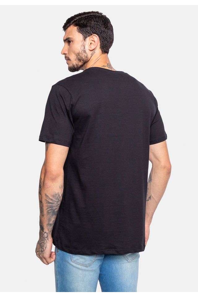 Camiseta-Ecko-Estampada-Preta