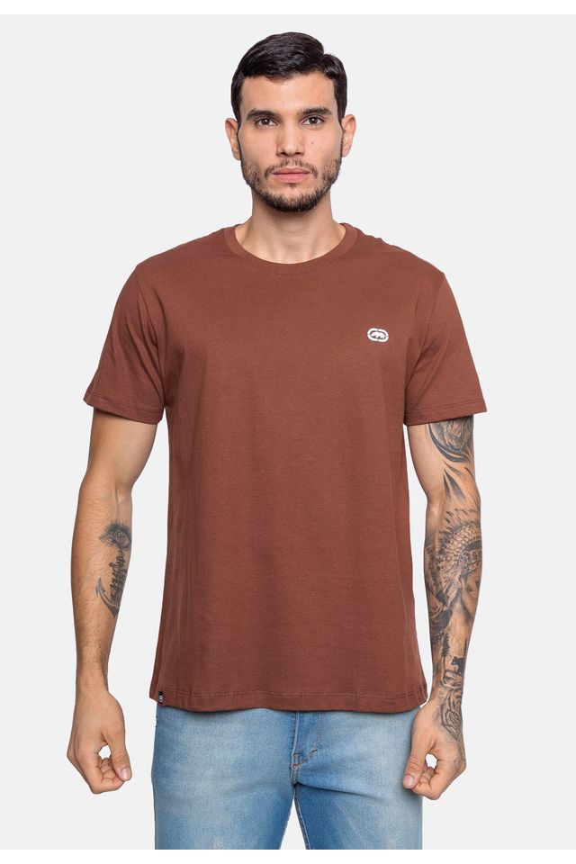 Camiseta-Ecko-Estampada-Marrom Camiseta-Ecko-Estampada-Marrom