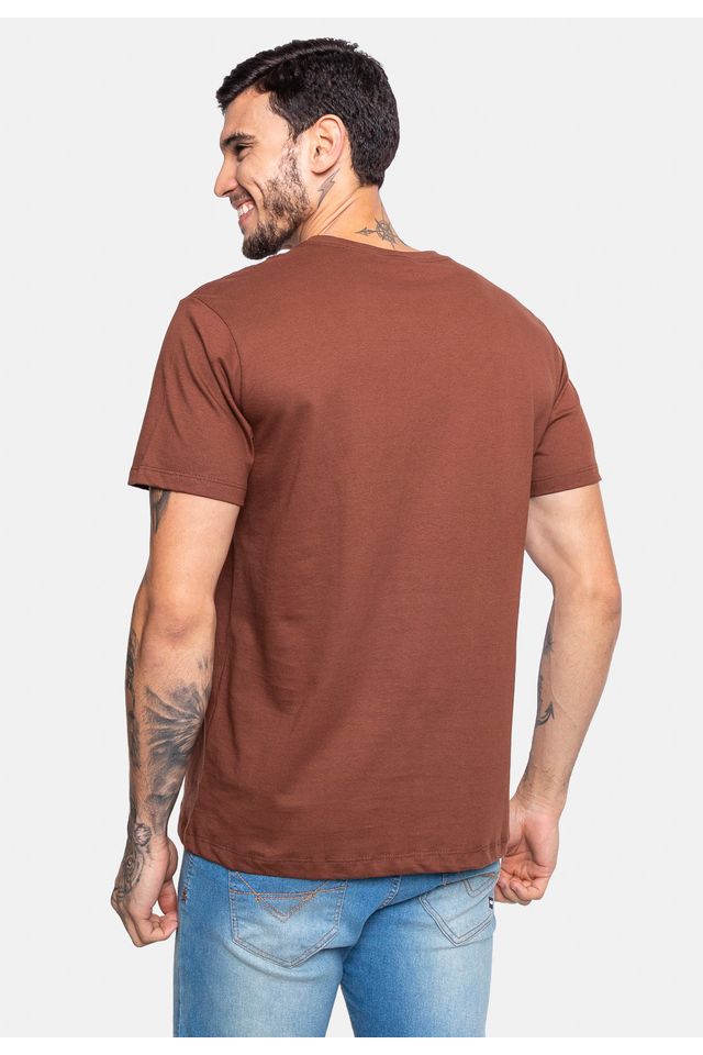 Camiseta-Ecko-Estampada-Marrom