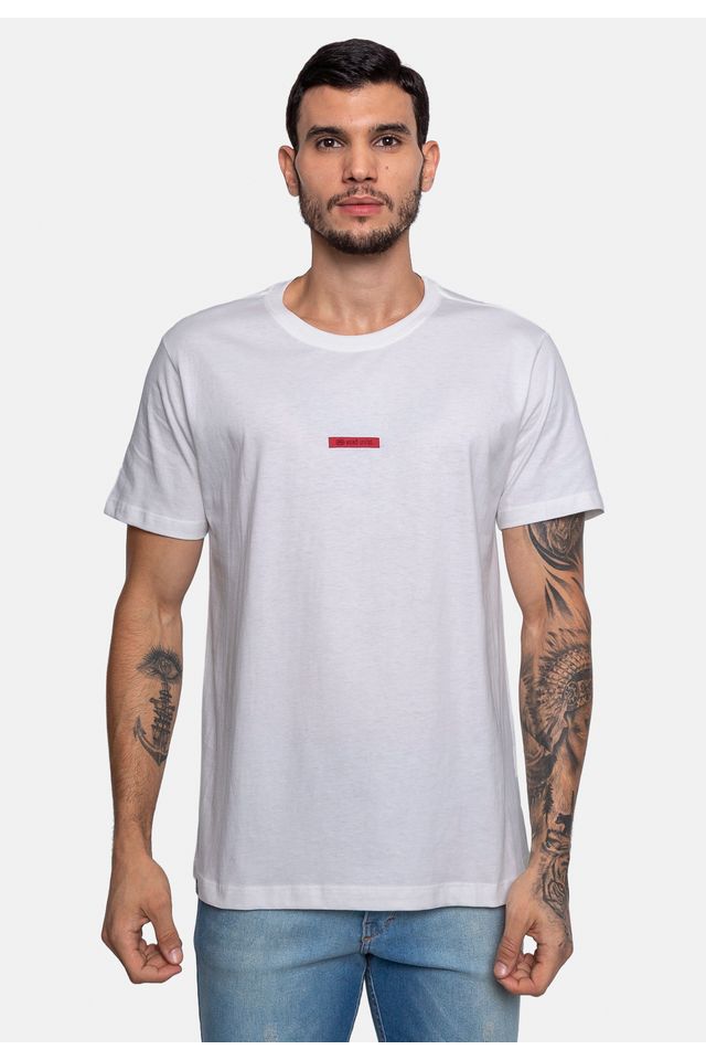 Camiseta-Ecko-Estampada-Branca Camiseta-Ecko-Estampada-Branca