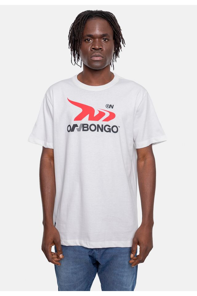 Camiseta-Onbongo-Estampada-Branca Camiseta-Onbongo-Estampada-Branca
