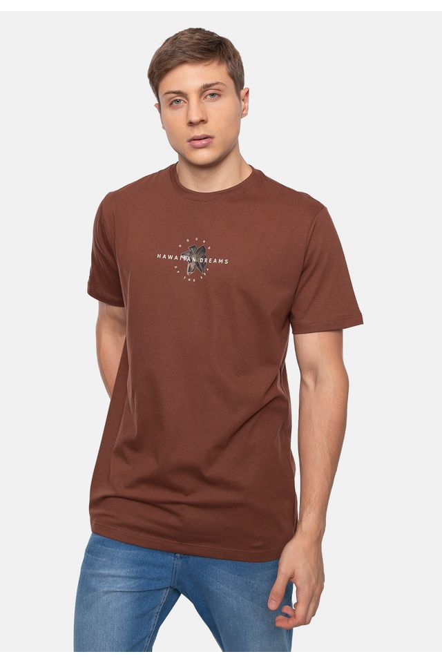 Camiseta-HD-Estampada-Marrom