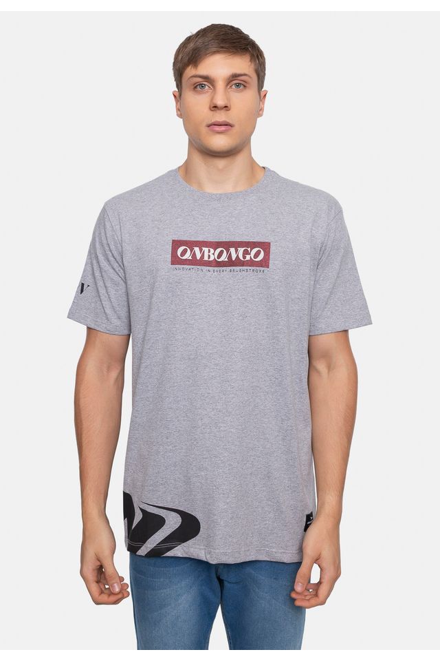 Camiseta-Onbongo-Estampada-Cinza Camiseta-Onbongo-Estampada-Cinza